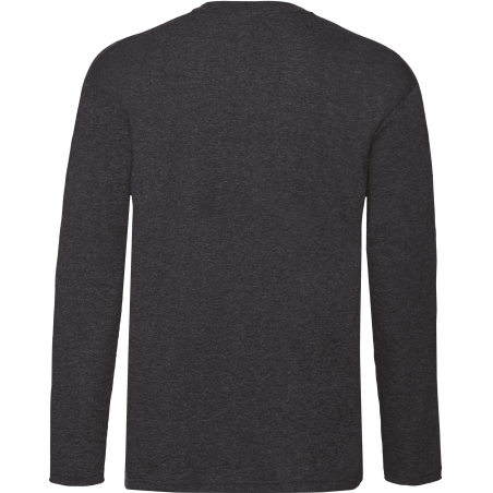 T-shirt manches longues Gris homme Valueweight Fruit of the Loom – vue 2