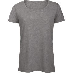 T-shirt Triblend col rond Femme Gris chiné B&C