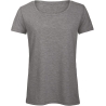 T-shirt Triblend col rond Femme Gris chiné B&C