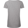 T-shirt Triblend col rond Femme Gris chiné B&C – vue 2