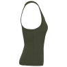 Débardeur écoresponsable côtelé femme Vert Organic Khaki – Native Spirit – vue 3