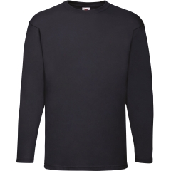 T-shirt manches longues Valueweight Marine – Fruit of the Loom