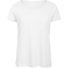 T-shirt Triblend col rond Femme Blanc B&C – 130 g/m²