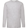 T-shirt manches longues Valueweight Gris Fruit of the Loom