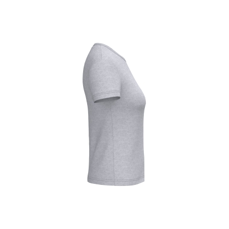 T-shirt femme col rond Gris iDeal Basic Brand 185 g/m² – vue 3
