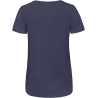 T-shirt Triblend Col V Femme Marine B&C – 130 g/m² – vue 2