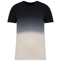 T-shirt écoresponsable Dip Dye Noir unisexe Native Spirit