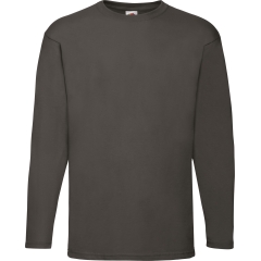 T-shirt manches longues Valueweight Graphite clair – Fruit of the Loom