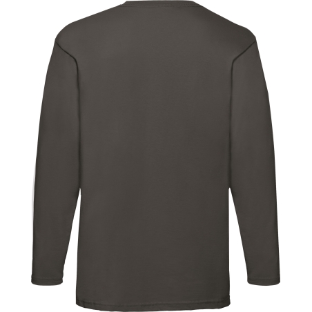 T-shirt manches longues Valueweight Graphite clair – Fruit of the Loom – vue 2