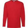 T-shirt manches longues homme Rouge Fruit of the Loom Valueweight