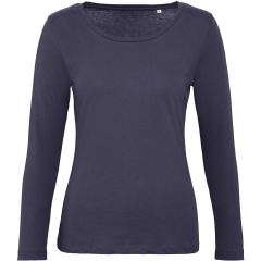T-shirt bio Inspire femme ML Marine B&C – Personnalisable