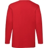 T-shirt manches longues homme Rouge Fruit of the Loom Valueweight – vue 2