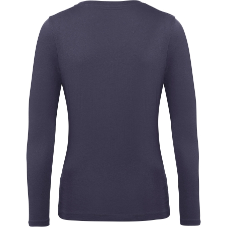 T-shirt bio Inspire femme ML Marine B&C – Personnalisable – vue 2