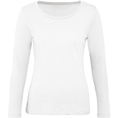 T-shirt bio Inspire femme ML blanc B&C – personnalisé