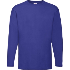 T-shirt manches longues Bleu Royal Valueweight Fruit of the Loom