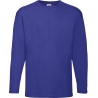 T-shirt manches longues Bleu Royal Valueweight Fruit of the Loom