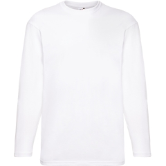 T-shirt manches longues homme Blanc Fruit of the Loom Valueweight