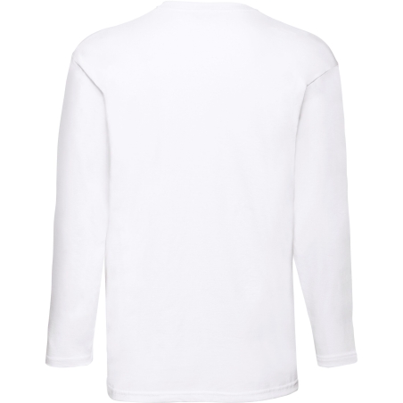T-shirt manches longues homme Blanc Fruit of the Loom Valueweight – vue 2