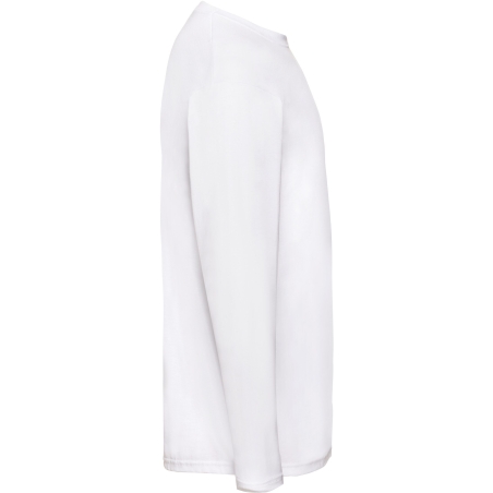 T-shirt manches longues homme Blanc Fruit of the Loom Valueweight – vue 3