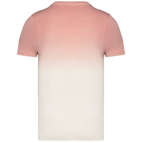 T-shirt écoresponsable Dip Dye unisexe Rose Petal – Native Spirit – vue 2