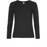T-shirt manches longues femme Noir 185 g/m² B&C E190