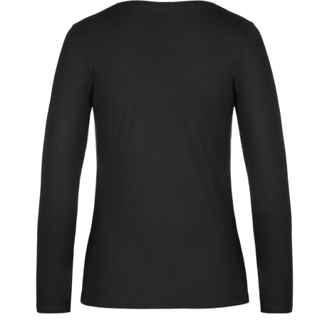 T-shirt manches longues femme Noir 185 g/m² B&C E190 – vue 2