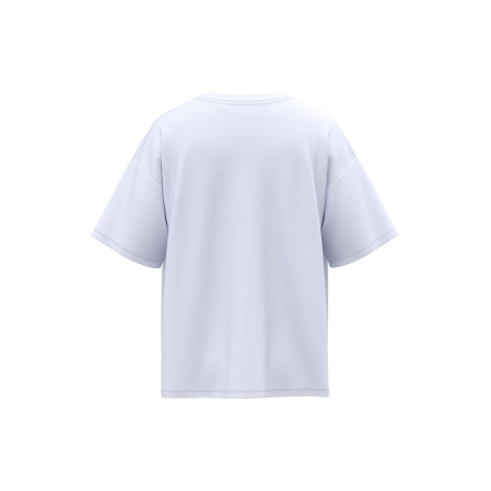 T-shirt oversize unisexe Blanc – iDeal Basic Brand – vue 2