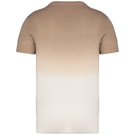 T-shirt écoresponsable Dip Dye unisexe Beige Native Spirit – vue 2