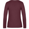 T-shirt manches longues femme B&C E190 Bordeaux – vue 2