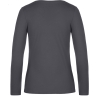 T-shirt manches longues femme gris foncé 185 g/m² B&C E190 – vue 2