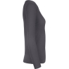 T-shirt manches longues femme gris foncé 185 g/m² B&C E190 – vue 3