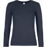 T-shirt manches longues femme Marine 185 g/m² B&C E190
