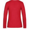 T-shirt manches longues femme Rouge 185 g/m² B&C E190 – vue 2