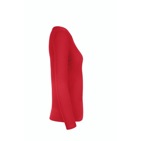 T-shirt manches longues femme Rouge 185 g/m² B&C E190 – vue 3