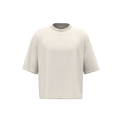 T-shirt écoresponsable boxy épaules tombantes Blanc Native Spirit