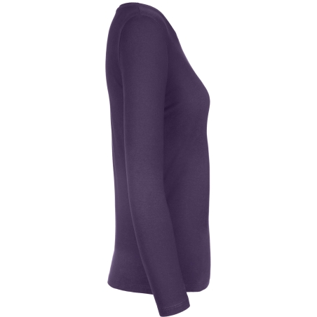 T-shirt manches longues femme B&C E190 Violet – vue 3