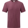 T-shirt homme Valueweight Bordeaux chiné – Fruit of the Loom