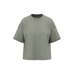 T-shirt boxy écoresponsable épaules tombantes Vert amande Native Spirit