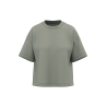 T-shirt boxy écoresponsable épaules tombantes Vert amande Native Spirit