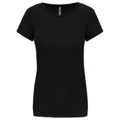T-shirt col rond slim femme noir 160 g/m² – Kariban