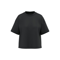 T-shirt écoresponsable boxy épaules tombantes Noir Native Spirit