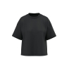 T-shirt écoresponsable boxy épaules tombantes Noir Native Spirit