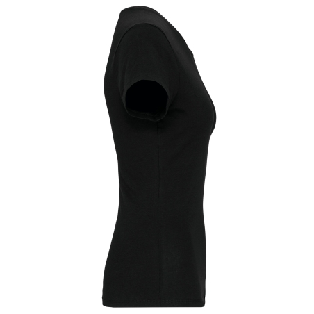 T-shirt col rond slim femme noir 160 g/m² – Kariban – vue 3