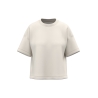 T-shirt boxy écoresponsable épaules tombantes femme Blanc Native Spirit