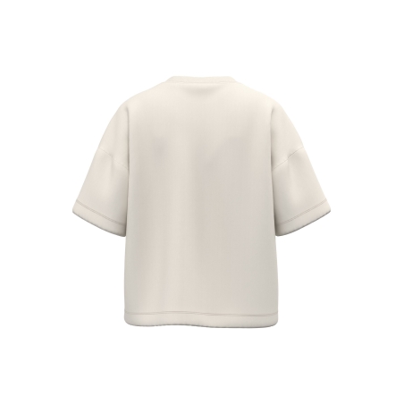 T-shirt boxy écoresponsable épaules tombantes femme Blanc Native Spirit – vue 2
