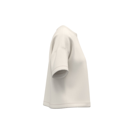 T-shirt boxy écoresponsable épaules tombantes femme Blanc Native Spirit – vue 3