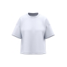 T-shirt écoresponsable boxy épaules tombantes femme Blanc Native Spirit