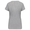 T-shirt col rond slim femme gris chiné Kariban – vue 2