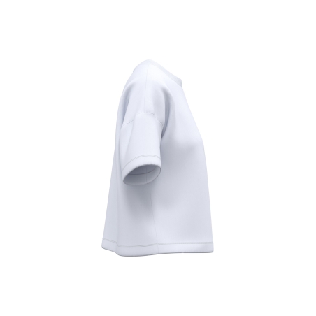 T-shirt écoresponsable boxy épaules tombantes femme Blanc Native Spirit – vue 3
