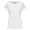 T-shirt col rond slim femme Blanc Kariban – 160 g/m²